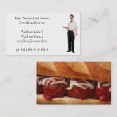 Fauler Kellner Visitenkarte (Vorne/Hinten)