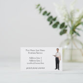 Fauler Kellner Visitenkarte (Stehend Vorderseite)