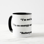 Fauler Kerl Tasse (Vorderseite Links)