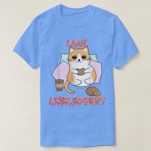 Fauler Level-Experte T-Shirt (Design vorne)