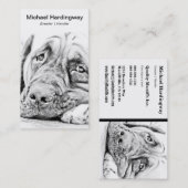 Fauler Mastiff Visitenkarte (Vorne/Hinten)