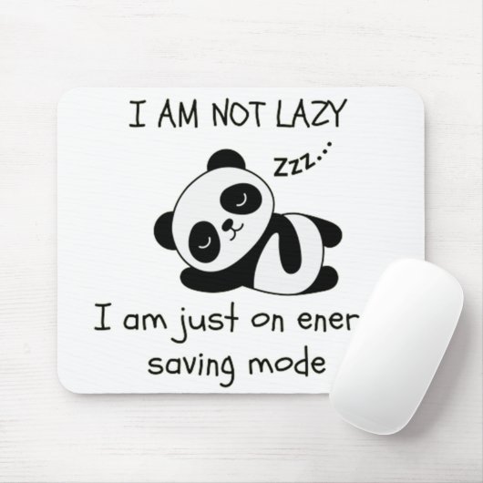 fauler Panda Mousepad (Mit Mouse)