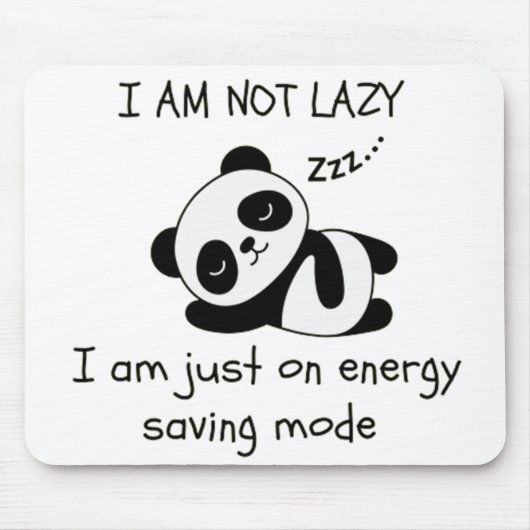 fauler Panda Mousepad (Vorne)