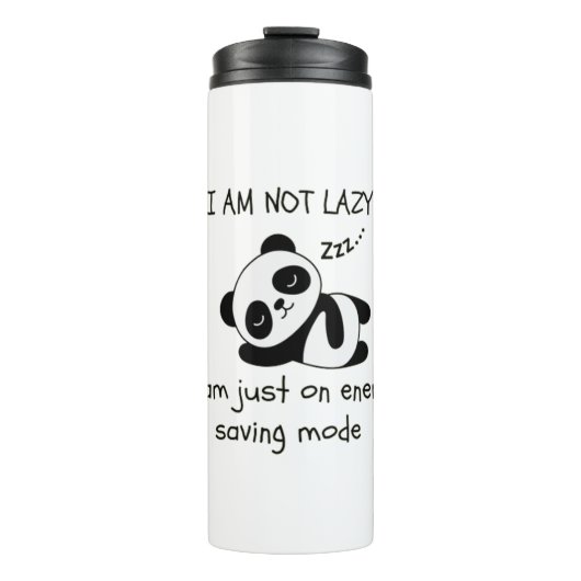fauler Panda Thermosbecher (Vorderseite)