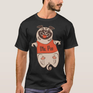 Fauler Pug Superheld atmet schwer, damit Sie es ni T-Shirt