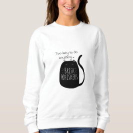 Fauler schwarzer Kater Sweatshirt
