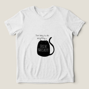 Fauler schwarzer Kater Tri-Blend Shirt