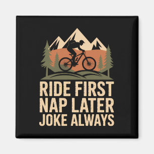 Fauler Start Starker Finish Mountainbike-Papa Magnet