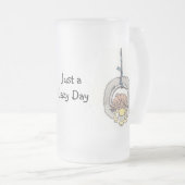 Fauler Tag Mattglas Bierglas (VorderseiteRechts)