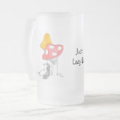 Fauler Tag Mattglas Bierglas (Vorderseite Links)