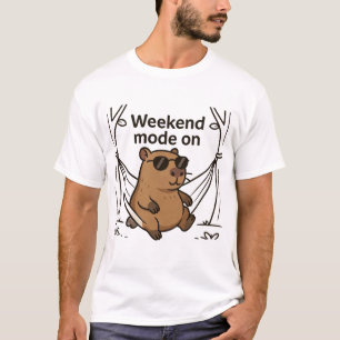 Faules Capybara-Meme-Cartoon-T-Shirt T-Shirt