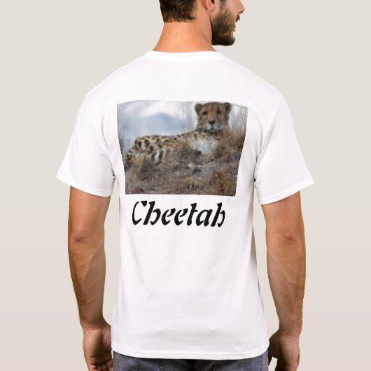 faules cheeta, Gepard T-Shirt (Rückseite)