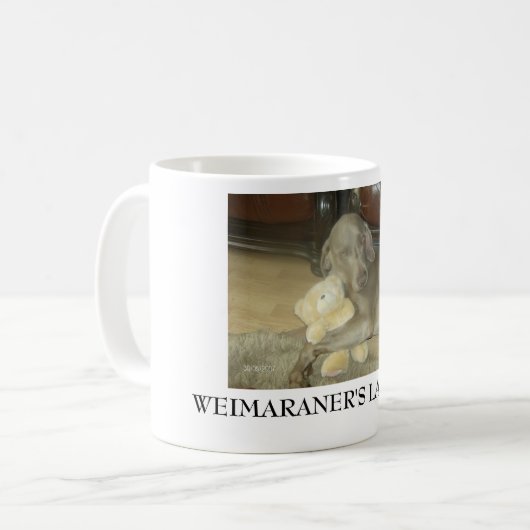 FAULES DAYZ WEIMARANERS KAFFEETASSE (Vorderseite Links)