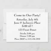 Faules Eichhörnchen-Foto Einladung (Rückseite)