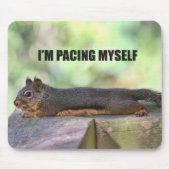 Faules Eichhörnchen-Foto Mousepad (Vorne)