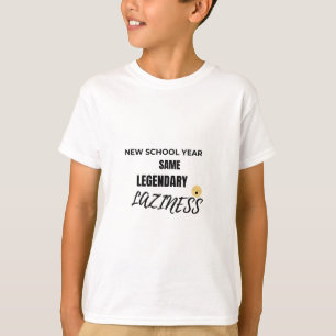 Faules Emoji Zurück zur Schule Shirt