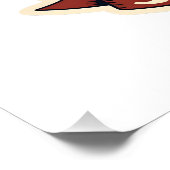 Faules Faultier Humor-Shirt Selektive Anstrengung  Poster (Ecke)