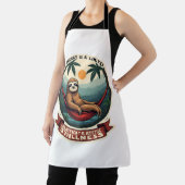 Faules Faultier Humor-Shirt Selektiver Aufwand Vin Schürze (InSitu)