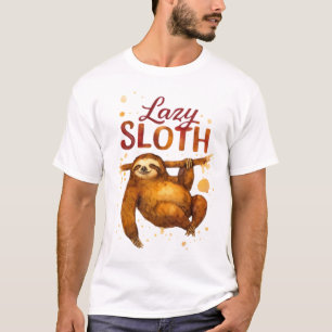 Faules Faultier in Alkohol-Tinte Klassisches T-Shi T-Shirt