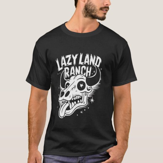 Faules Land Ranch Punk Büffel T-Shirt (Vorderseite)