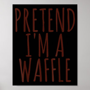 Faules lustiges Halloween-Kostüm-Shirt, ich tue so Poster