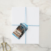 Faules lustiges Katzendesign Geschenkanhänger (Mit Garn)