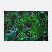 Faules Mosaik der Wasser-Pflanze Lagune Nachtleben Fußmatte (Vorderseite)