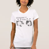 Faules Panda-Trägershirt T-Shirt (Vorderseite)