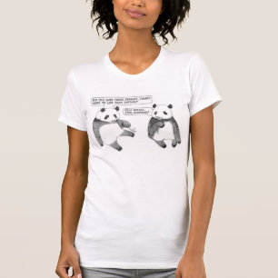 Faules Panda-Trägershirt T-Shirt
