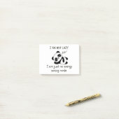 Faules Panda witzige Post-it-Notizen Post-it Klebezettel (Auf Schreibtisch)