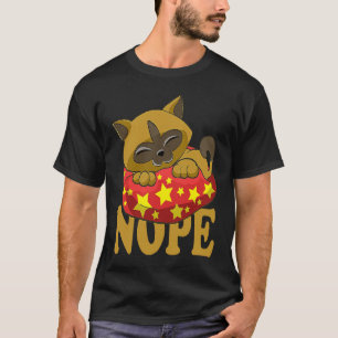 Faules Schlafkatze Kitten Schlafenszeit Lass Mich T-Shirt