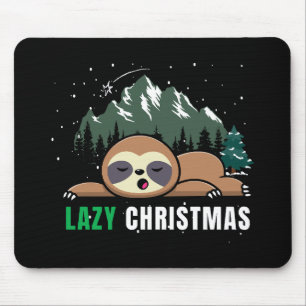 Faules Weihnachtsfaultier Lustig Mousepad