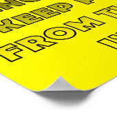 Faules Wochenende Lustiges Poster Schild (Ecke)