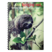 Faulheit im Foto Notizblock (Vorderseite)