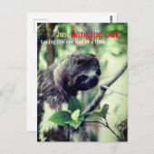 Faulheit im Foto Postkarte (Vorne/Hinten)