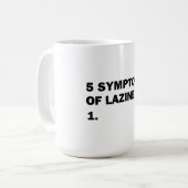 Faulheit Kaffeetasse (Vorderseite Links)