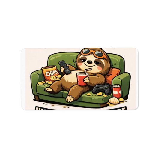 Faulheitslevel: Experte Adressaufkleber (Vorne)