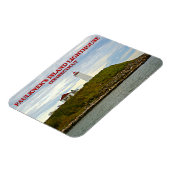 Faulkners Island Lighthouse, Connecticut Magnet (Linke Seite)