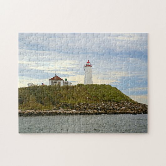 Faulkners Island Lighthouse, Connecticut Puzzle (Horizontal)