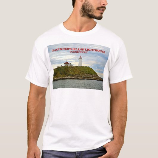 Faulkner's Island Lighthouse, Connecticut T - Shir T-Shirt (Vorderseite)