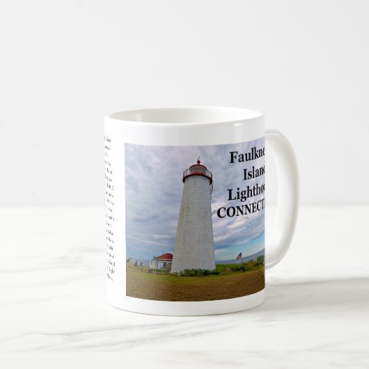 Faulkner's Island Lighthouse, Connecticut Tasse (VorderseiteRechts)