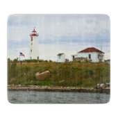 Faulkners Island Lighthouse, CT Cutting Board Schneidebrett (Vorderseite)