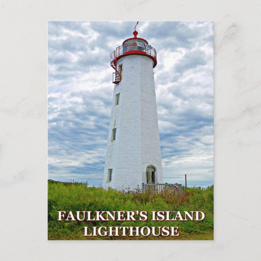 Faulkner's Island Lighthouse, Postkarte Connecticu (Vorderseite)