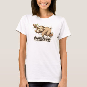 Faulpelz-Aufkleber 'Verantwortungen gerade meidend T-Shirt