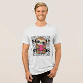 Faulpelz-Shirt Tri-Blend Shirt (Vorderseite voll)