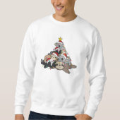Fault Koala Skunk Weihnachtsbaum Weihnachten Sweatshirt (Vorderseite)