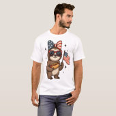 Faultier 4. Juli T-Shirt (Vorne ganz)