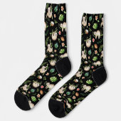 Faultier-All-Over-Print-Socken Socken (Linkes Detail)