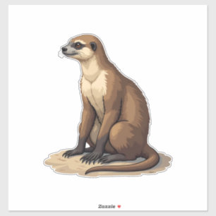 Faultier Antike Gravur Retro-Grafik (2) Aufkleber