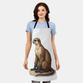 Faultier Antike Gravur Retro Grafik (2) Schürze (Getragen)